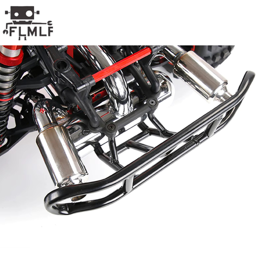 FLMLF Rc-Auto-Auspuffrohr oder Schalldämpferrohr-Kit, 1:5, Metall, Grau, Rot - Bild 3
