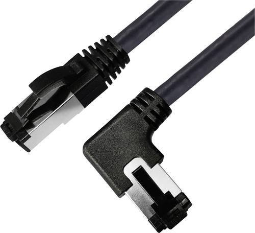 BKL Electronic RJ45 Patchkabel CAT 8.1 S/FTP Ethernet LAN Schwarz, Länge: 3 m - Bild 1