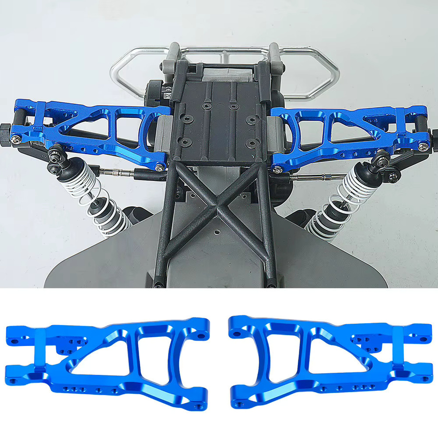 TRINOOD Aufhängungsarme, Aluminiumlegierung, Blau, für 1/10 Slash Rustler 4X4 2WD Short RC Course - Bild 4