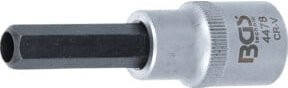 BGS Injektor-Einsatz 4478 mit 1/2 Zoll Innenvierkant-Antrieb und 10 mm Innensechskant-Abtrieb in Silber - Bild 1