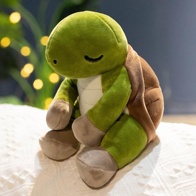 Linyi toy Schildkröte Plüschtier, grün, 18cm - Bild 1