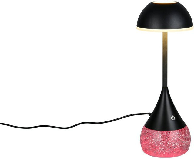 Reality LED-Tischleuchte Tembo in Schwarz aus Kunststoff mit modernem Design, Breite: 11 cm, Tiefe: 28,3 cm, Höhe: 11 cm - Bild 1