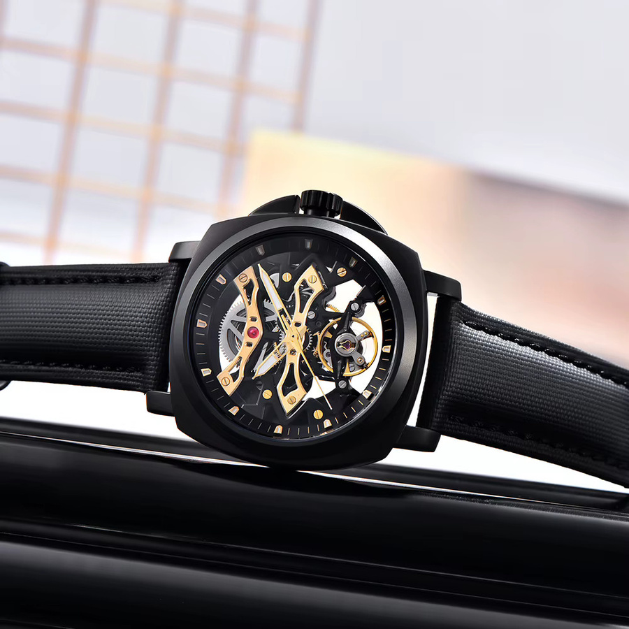 PAGANI DESIGN Armbanduhr, Automatik, Edelstahl, Saphirglas, Schwarz, Herren - Bild 2