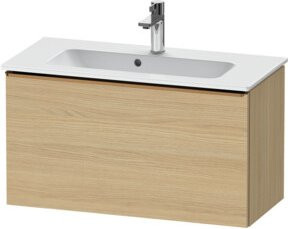 Duravit Waschtischunterschrank D-Neo Compact, Eiche Natur, wandhängend, Breite: 81 cm, Tiefe: 37,2 cm - Bild 1