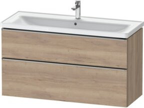 Duravit Waschtischunterschrank D-Neo in Braun Matt mit 2 Türen, Wandmontage, B/T/H: 118,4 x 45,2 x 62,5 cm - Bild 1