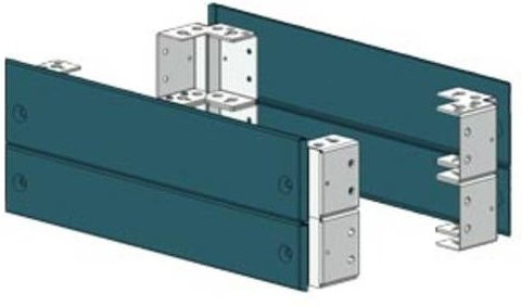 Siemens Sockelecke aus Stahl in Grün, B: 85 cm, H: 20 cm - Bild 1