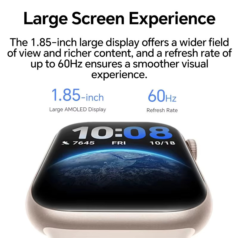 HONOR Watch 5 Smartwatch in Schwarz mit 1,85-Zoll-AMOLED-Display, integriertem GPS und Bluetooth-Telefonie - Bild 3
