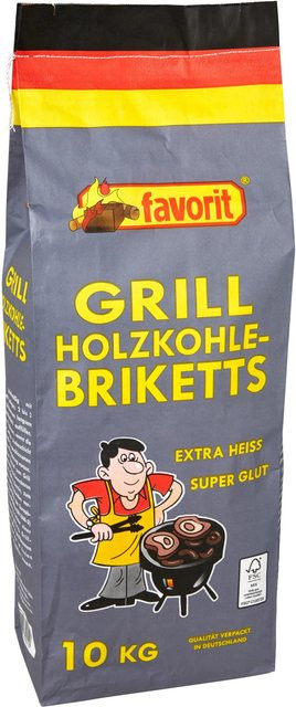 Favorit Grillbrikett Holzkohle FSC 10 kg - Bild 1