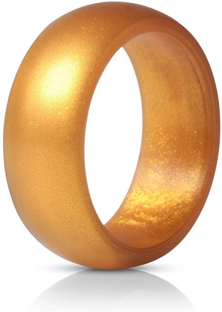 SCIONE Silikonring, Gold, Unisex, 8 mm - Bild 1