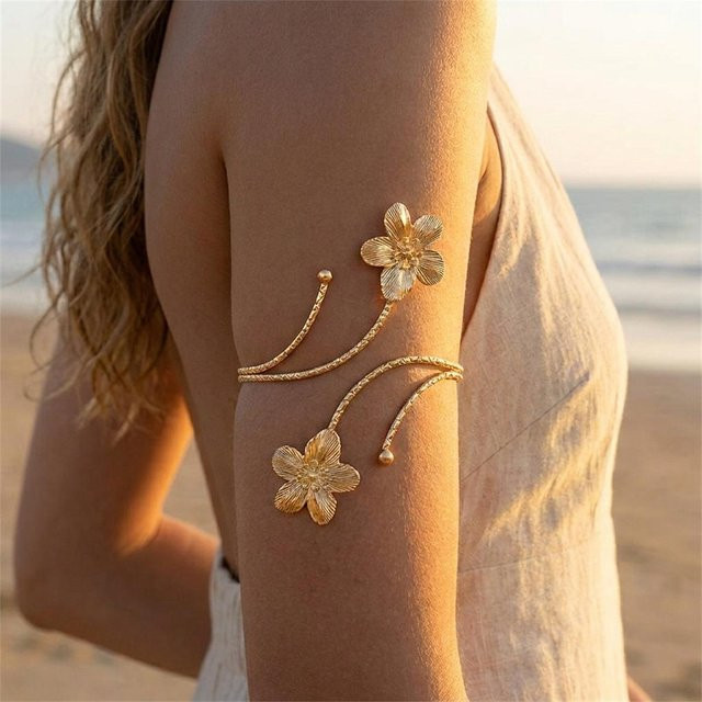 TuiYing001 Armband, Messing, Gold, Damen, Vintage - Bild 1
