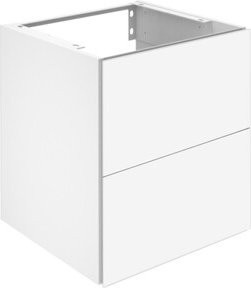 Keuco Waschtischunterschrank X-Line 2-türig unterfahrbar in Trüffel/Braun