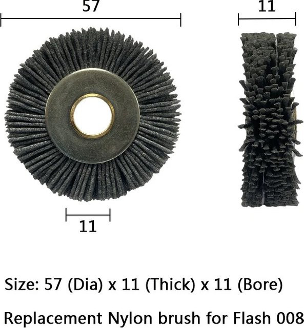 SILCA Flash 008 Nylonbürste für Aftermarket Schlüsselfräsmaschinen und Schlosserwerkzeuge B/T/H: 57 x 11 x 11 cm - Bild 1