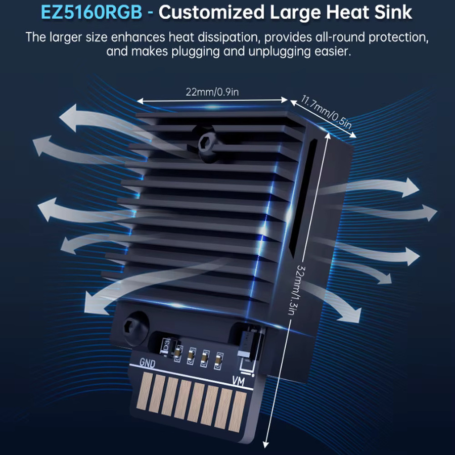 BIGTREETECH EZ Quiet Driver RGB Schrittmotortreiber TMC2209 und TMC5160 für SKR3 EZ Motherboard und Ender3 in Multicolor - Bild 1