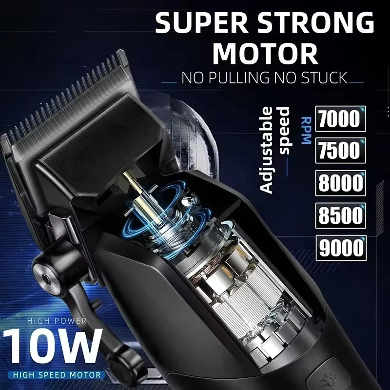 Kemei KM-1858 Elektrische Haarschneidemaschine, Schwarz, Unisex - Bild 4