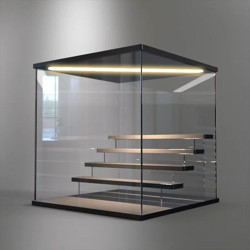 Willstar Acryl Vitrine mit LED Licht für Figuren und Blind Boxen, transparent, 3/5 Schichten, staubgeschützter Organizer für Actionfiguren und Puppen - Bild 2