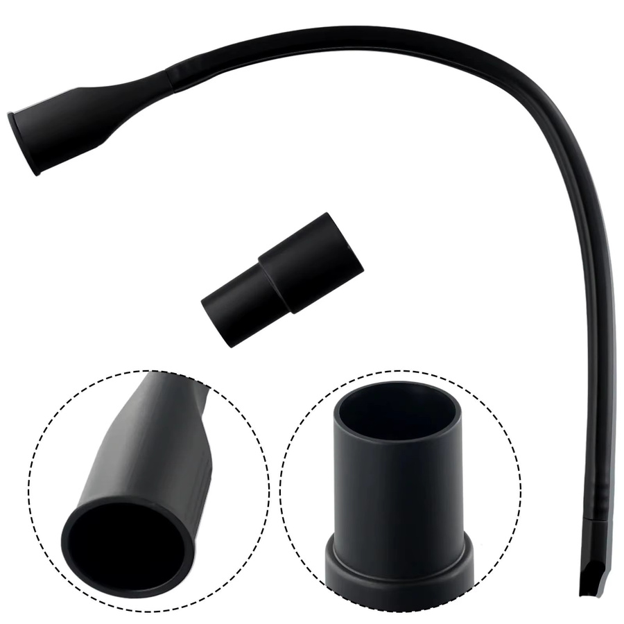 Fxaizl Flexible Lange Flache Fugendüse Schwarz mit 35mm auf 32mm Schlauch Adapter für Staubsauger und Kehrmaschinen - Bild 2