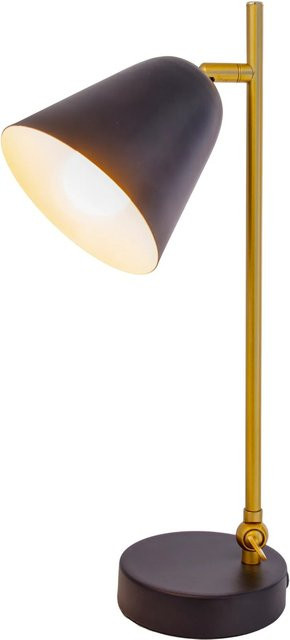 Näve Tischleuchte Triton Schwarz, Retro-Stil, Durchmesser: 12 cm, Höhe: 42,5 cm - Bild 1