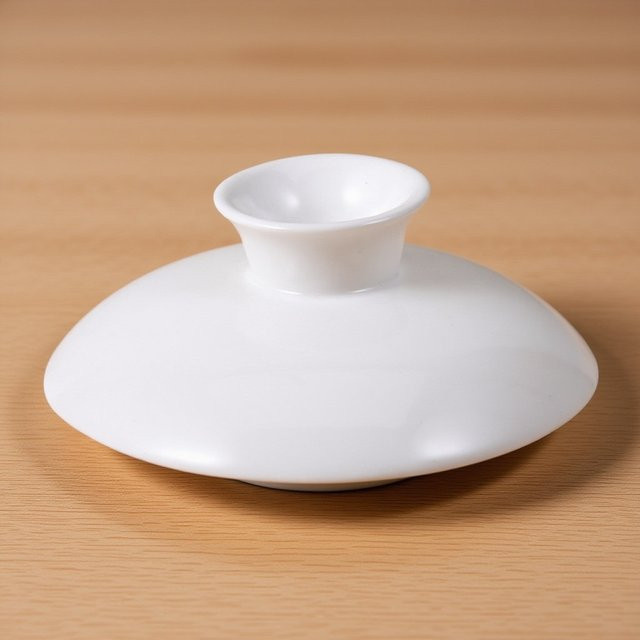 Wiederverwendbarer Keramik-Teetassendeckel von ROSENICE in Weiß, 8,89 cm Durchmesser - Bild 1