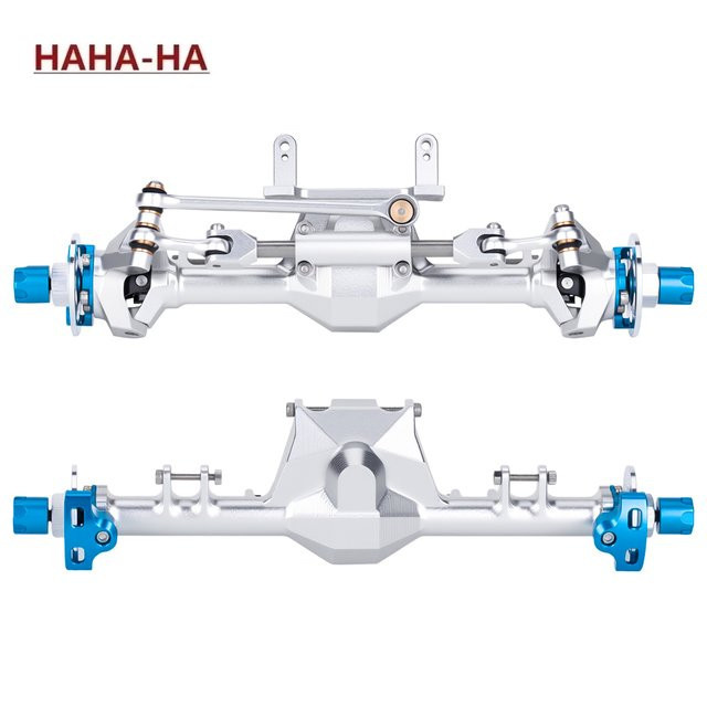 Axial CNC Aluminium Vorder- & Hinterachse +9mm, 1:24, Metall, Zubehör - Bild 1