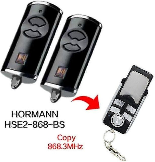 Hormann Garagentor-Fernbedienungen BS HSE2-868-BS 868MHz 2er-Pack Schwarz - Bild 1
