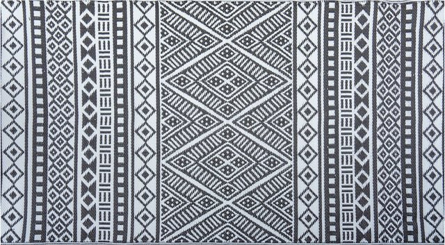 Jet-Line Outdoor Teppich Scarlett Schwarz Gemustert B/T: 150 x 240 cm - Bild 1