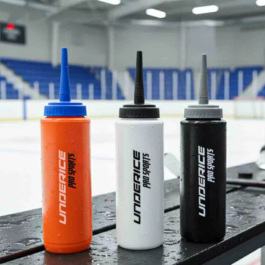 UICE Sportwasserflasche für Hockey in Orange, 1000 ml, BPA-frei - Bild 3
