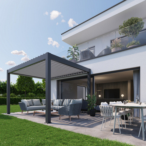 Biohort Pergola modern Dunkelgrau-Metallic B/H/T: 312 x 264 x 312 cm - Bild 3
