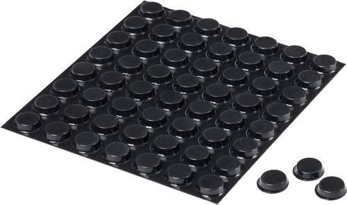 3M SJ 5012 MPBB Selbstklebender Gerätefuß, rund, Schwarz, Durchmesser: 1,27 cm, Höhe: 0,35 cm, 56 Stück - Bild 1