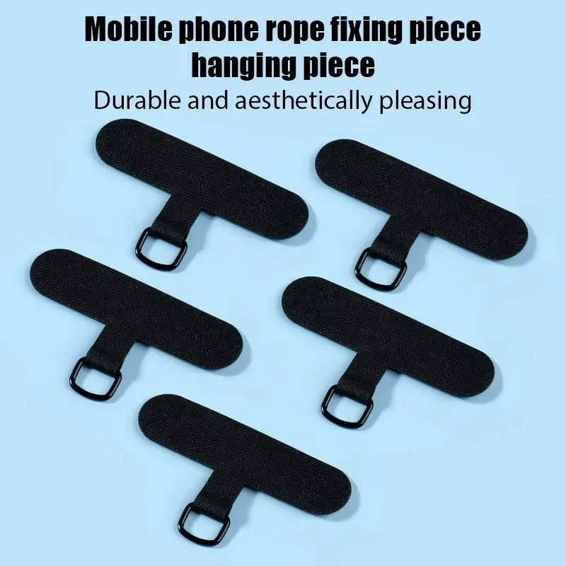 XYun Set aus 10 transparenten Telefon Lanyards mit flexiblen Patches und Clips zur Befestigung von Handy, Karte oder Kabeln - Bild 2