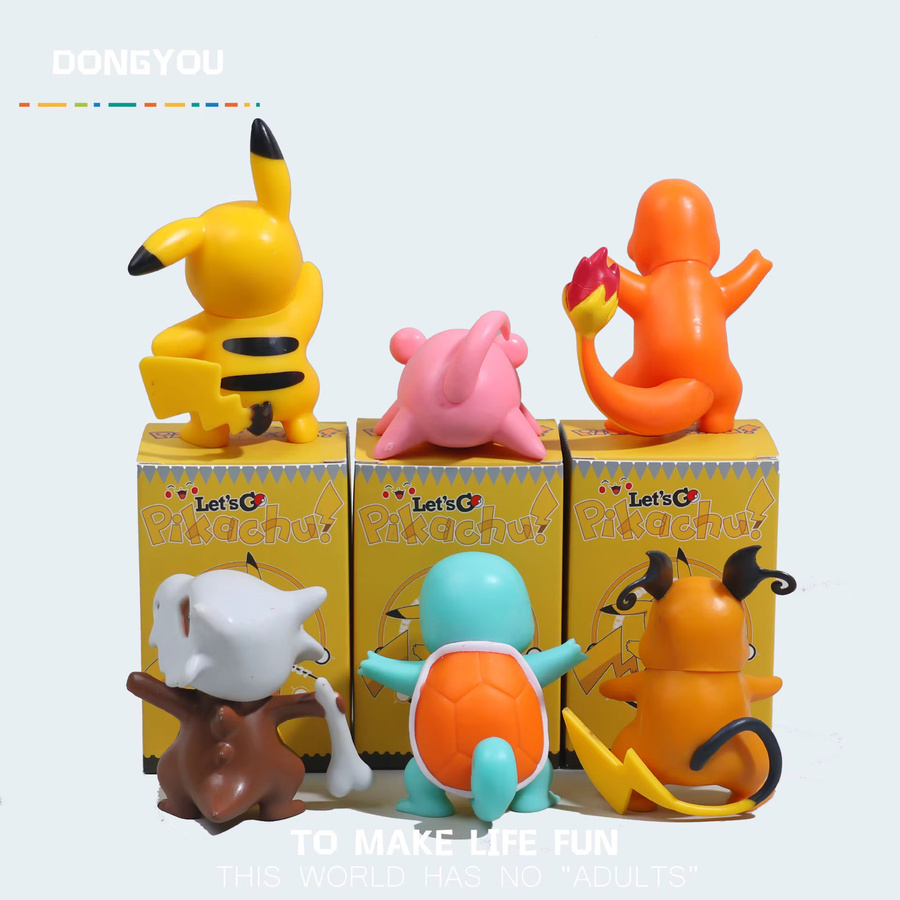 FUNISM Pokémon Pikachu Slowpoke Squirtle Charmander, Anime-Figuren, Set / Bundle - Bild 2