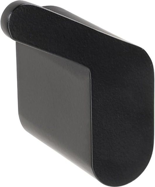 Brillantbad BORGANIC BLACK Kleiderhaken Links aus Edelstahl und Zink in Schwarz, B/H/T: 3,9 x 5,8 x 4,4 cm - Bild 1