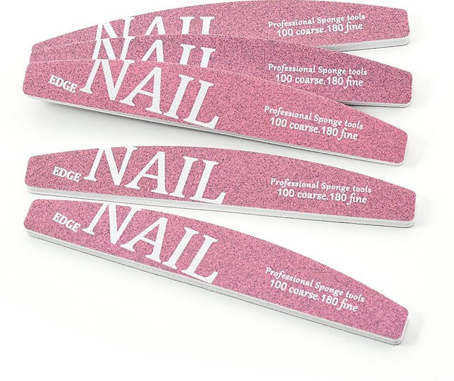 JEARLYU Nagelfeile, Körnung 100/180, doppelseitig, rosa - Bild 1