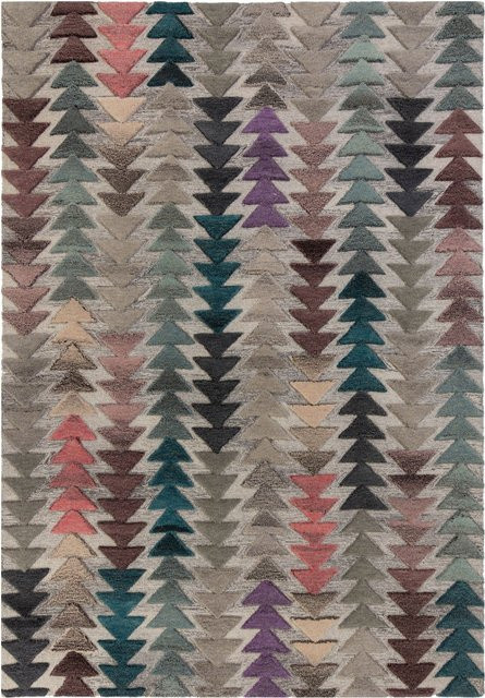 Wollteppich Kadima Design geometrisch bunt B/B: 120 x 170 cm - Bild 1
