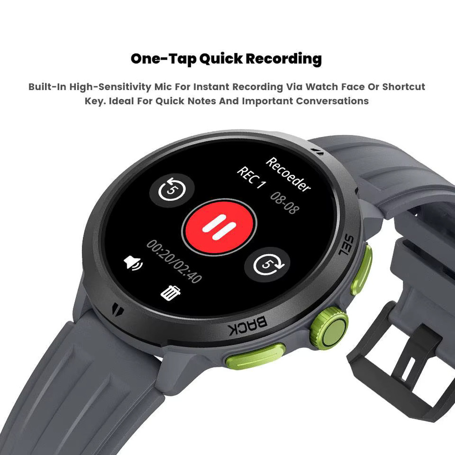 LEADOYS C33 Herren-Sport-Armbanduhr in Schwarz mit Musikfunktion und wasserfester Technologie für Schwimmen und Laufen - Bild 4