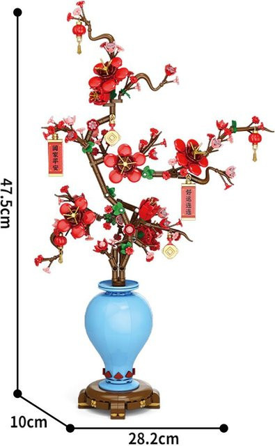 DBPALY City Creativity Blumenstrauß Pflaumenblüten-Bonsai, Bausteine, ab 6 Jahren - Bild 1