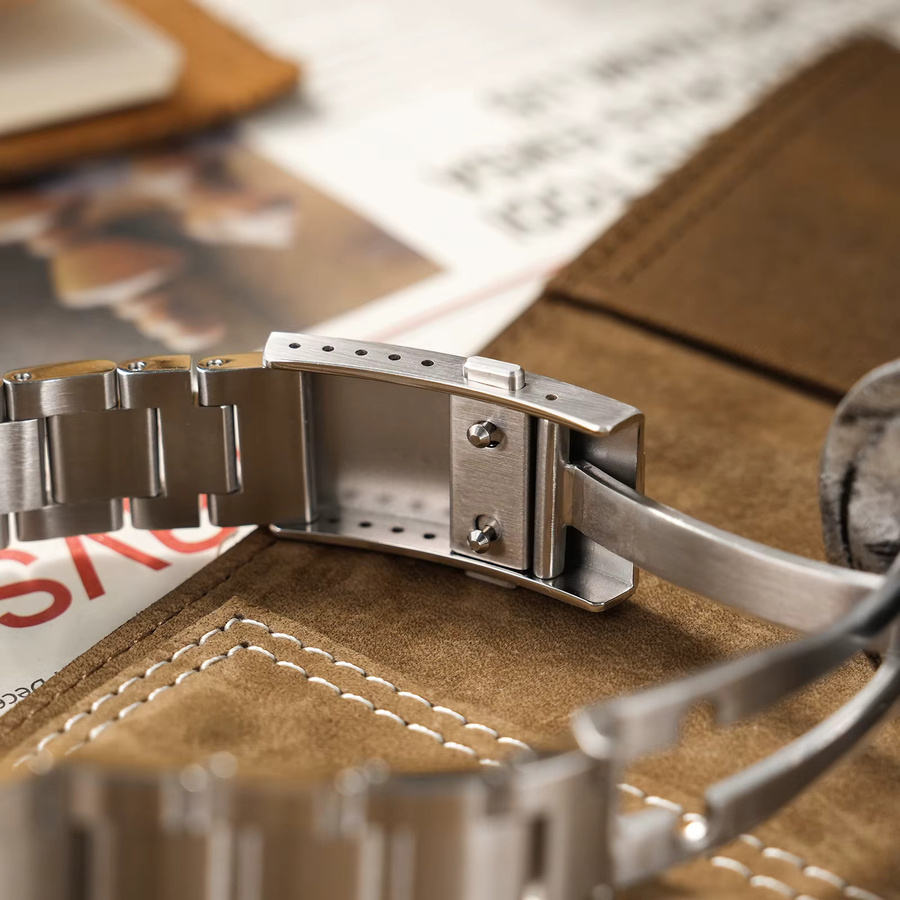 Watchdives Uhrenschnalle, Edelstahl, 16 mm, Silber - Bild 3
