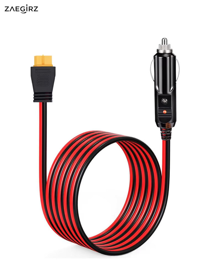 XT60 auf Zigarettenanzünder-Buchse Kabel für tragbare Powerstations von Anker, Oukitel und Allpowers, Länge: 2 m - Bild 6