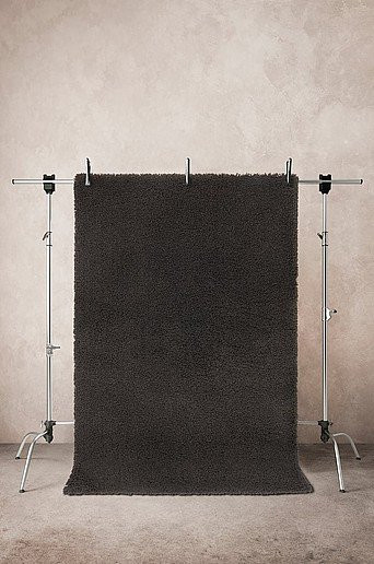 ROMAN Florteppich modern in Schwarz und Braun aus Polyester, Jute und Polypropylen - Bild 1