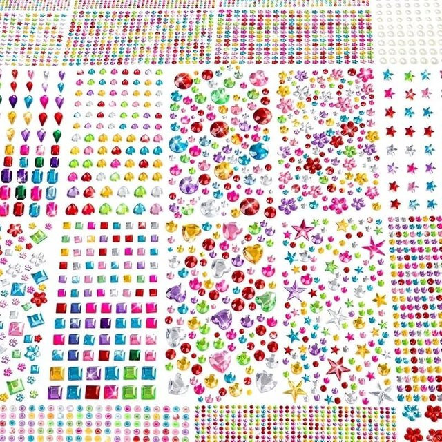 Selbstklebende Strass-DIY-Aufkleber von Market-4 in Multicolor aus Acryl für Bastelarbeiten - Bild 1
