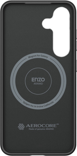 Spigen Enzo Aramid Case mit Magnet für Samsung Galaxy S25+ in Black Silver - Bild 1
