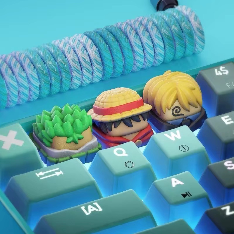 One Piece Sanji Cartoon 3D-Tastenkappe Anime-Tastatur-Dekoration in Multicolour - Bild 3