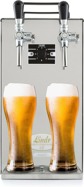 Kontakt 40 Bierzapfanlage Green Line 2-leitig mit Trockenkühler und Durchlaufkühler in Silber aus Edelstahl - Bild 1