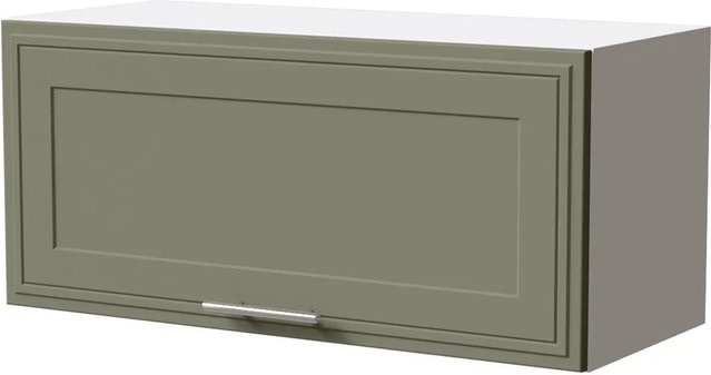 Feldmann-Wohnen Klapphängeschrank Salo W4B/80 in Weiß und Reed Green Matt mit Blum Aventos Klappenbeschlag, B/T/H: 80 x 32,5 x 36 cm - Bild 1