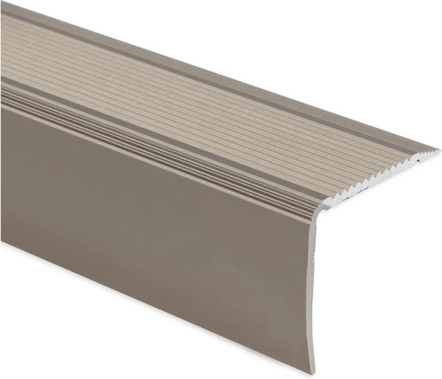 KARAT Selbstklebendes Stufenkantenprofil Integral Form L aus Aluminium in Champagner, B: 30 mm, H: 35 mm, L: 1340 mm - Bild 1