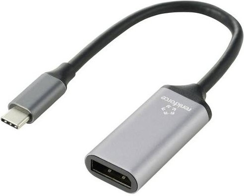 Renkforce USB-C auf DisplayPort Adapterkabel Schwarz RF-5397866 Länge: 0,15 m - Bild 1