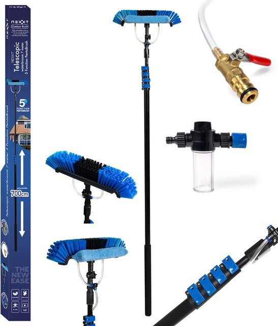 NEXXT Teleskopwasserbürste XXL ausziehbar blau - Bild 1
