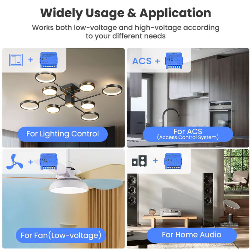 AVATTO Tuya Smart Lichtschaltermodul mit Trockenkontakt als WIFI oder ZigBee Schalterrelais, kompatibel mit Alexa und Google Home, DC 7-32V/AC 100-240V - Bild 3