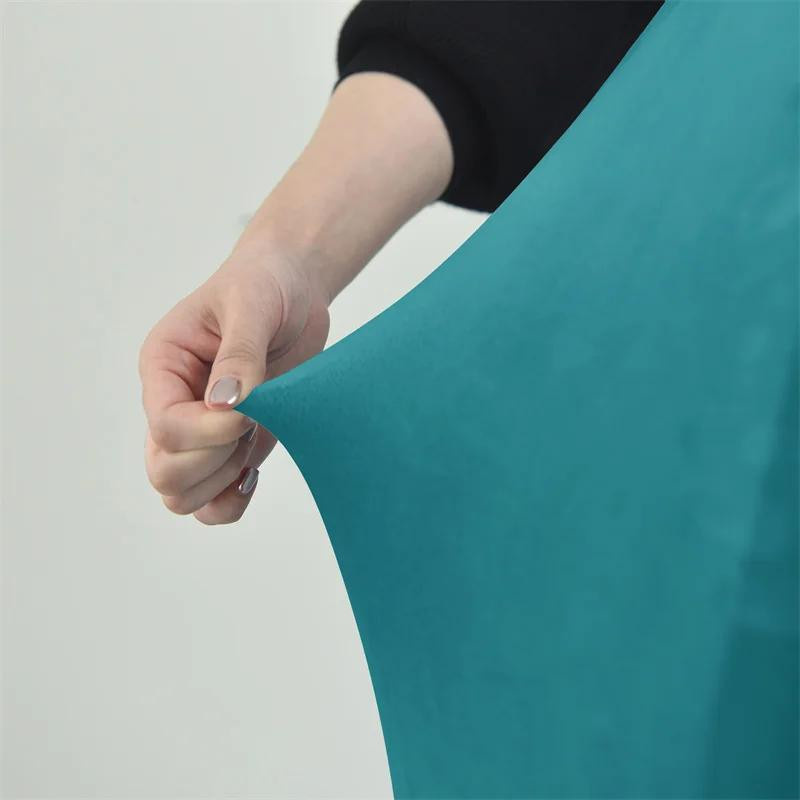 Weiche Samt Esszimmerstuhlbezüge aus elastischem Polyester mit Entenschnabel-Design für Zuhause und Hotel - Bild 1