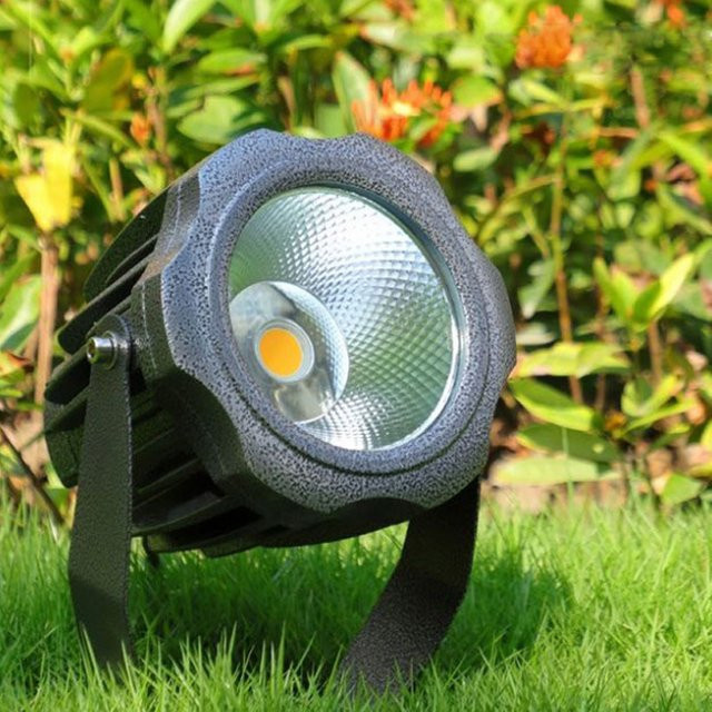 Getefu LED Außenwandfluter Gelb mit integriertem LED Floodlight für die Landschaftsbeleuchtung - Bild 1