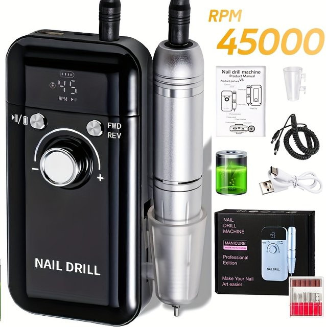 DianaBeauty Nagelbohrmaschine, 45000RPM, Elektrisch, mit LCD-Display - Bild 1